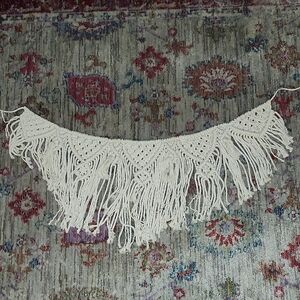 Bohemian Cream Macramé Wall Hanging